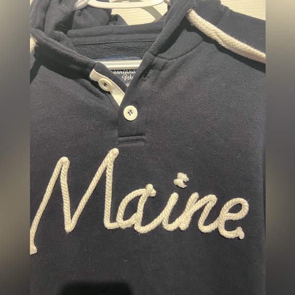 Maine Rope Hoodie-Navy Blue, size small - Picture 2 of 9